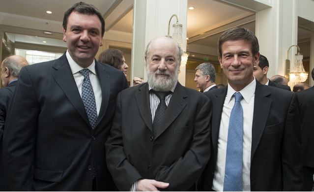 Los jueces federal juntos: Ariel Lijo, Claudio Bonadio y Julián Ercolini.